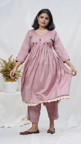 Rosa embroidered tunic set