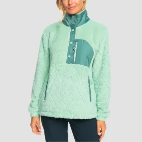 Roxy Alabama Technical Fleece Cameo Green - Womens