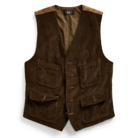 RRL by Ralph Lauren Stowford Cord Vest Vintage Brown