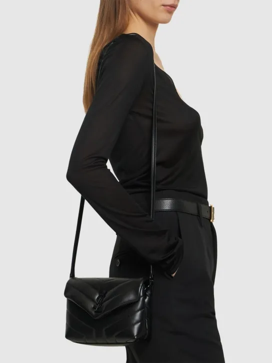 Saint Laurent   Toy Loulou leather shoulder bag 