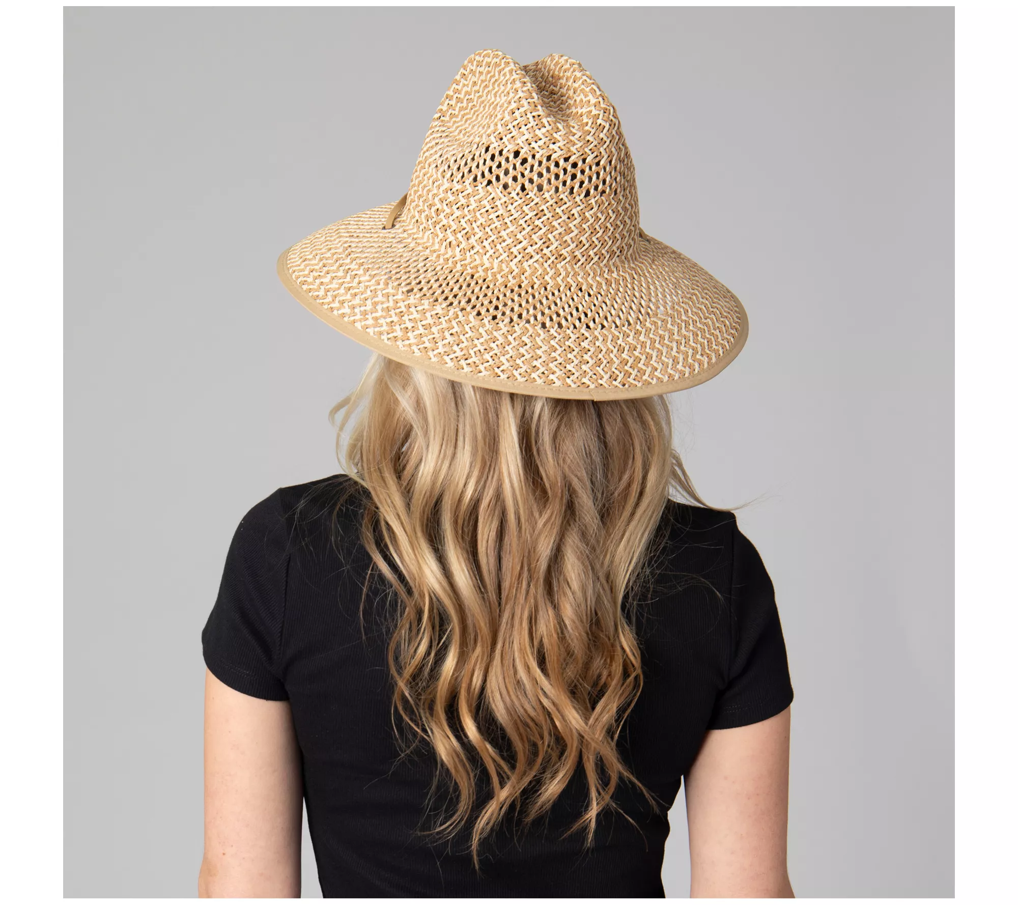 San Diego Hat Co. Mixed Weave Cattleman's Crease Lifeguard Hat