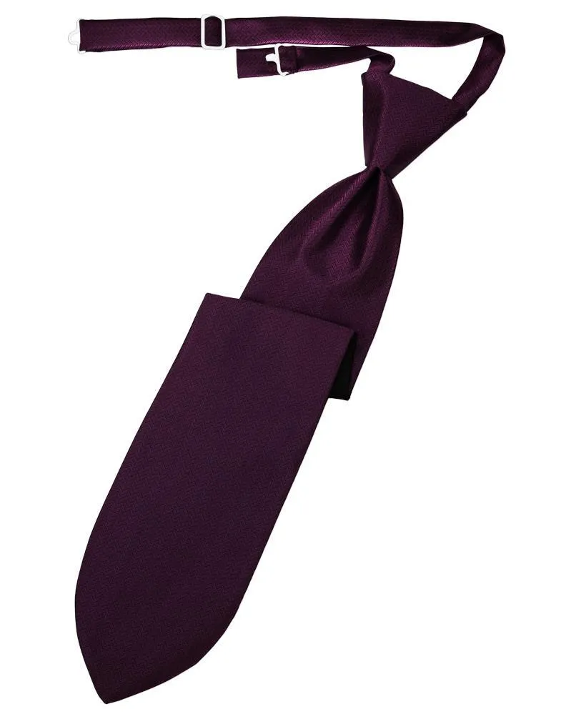 Sangria Herringbone Necktie