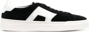 Santoni side logo-detail low-top sneakers Black