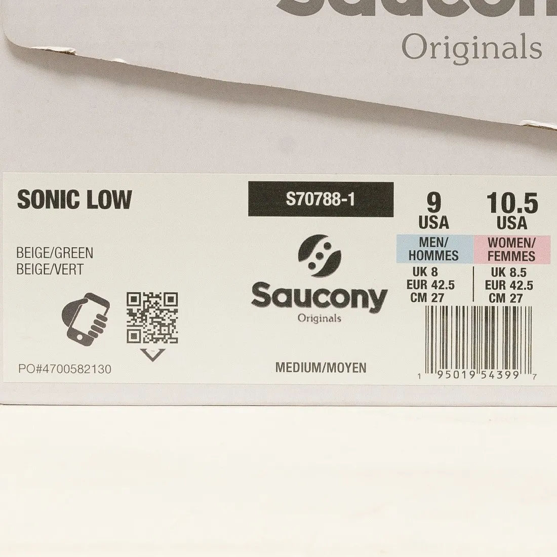 Saucony Men Sonic Low (beige / green)