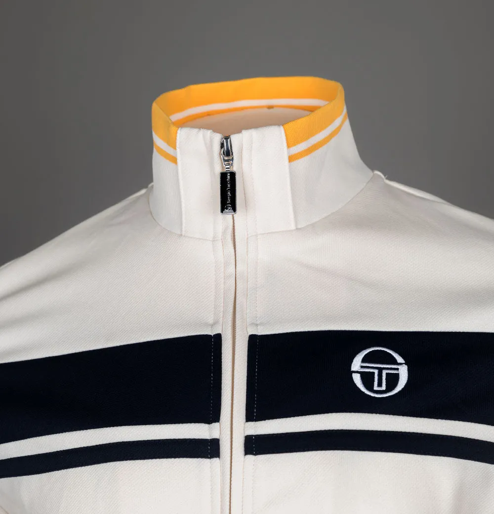 Sergio Tacchini Damarindo Tracksuit Top Buttercream/Maritime Blue