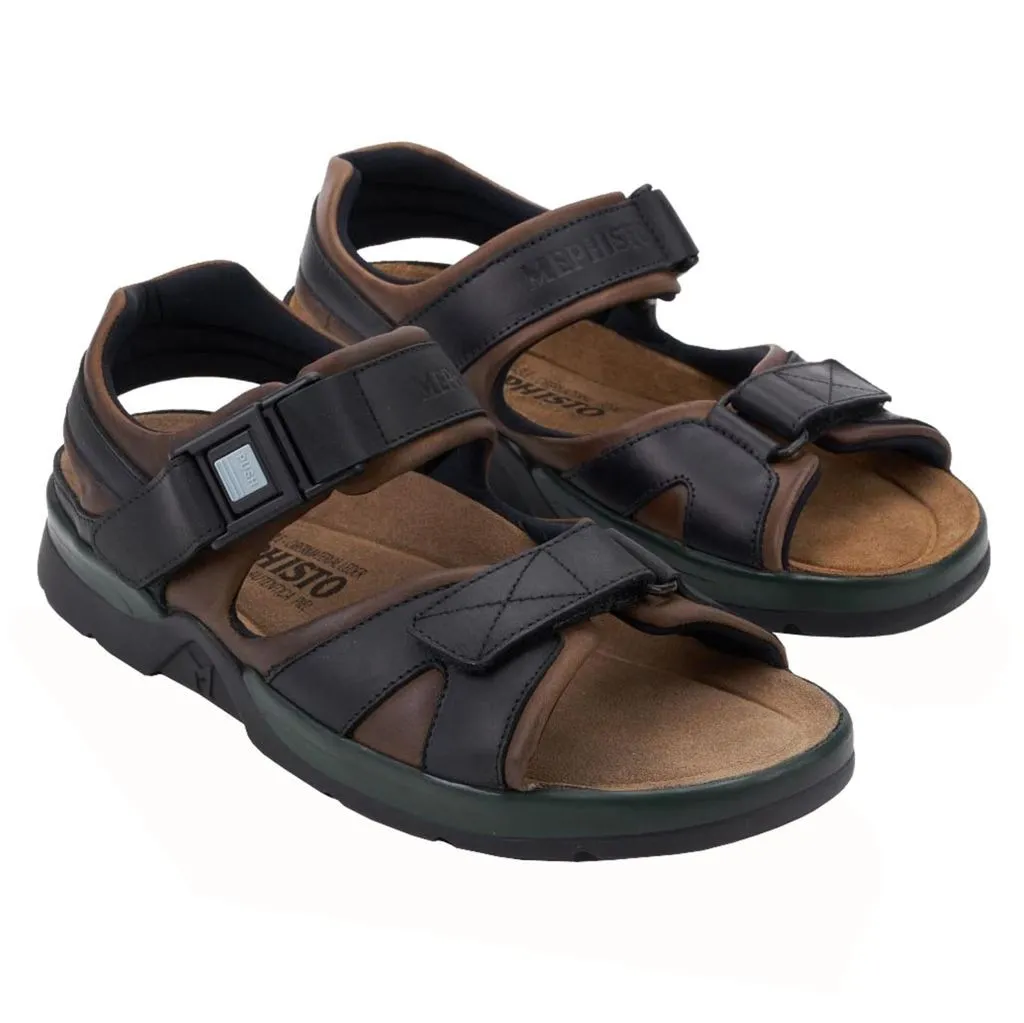 Shark Fit Full Grain Leather Men's Sandals