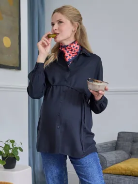 Shirt for Maternity & Nursing - black