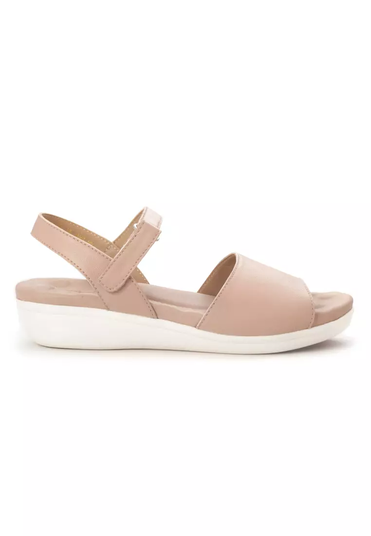 Shu Talk Amaztep Simple Metallic Causal Comfy Sandals