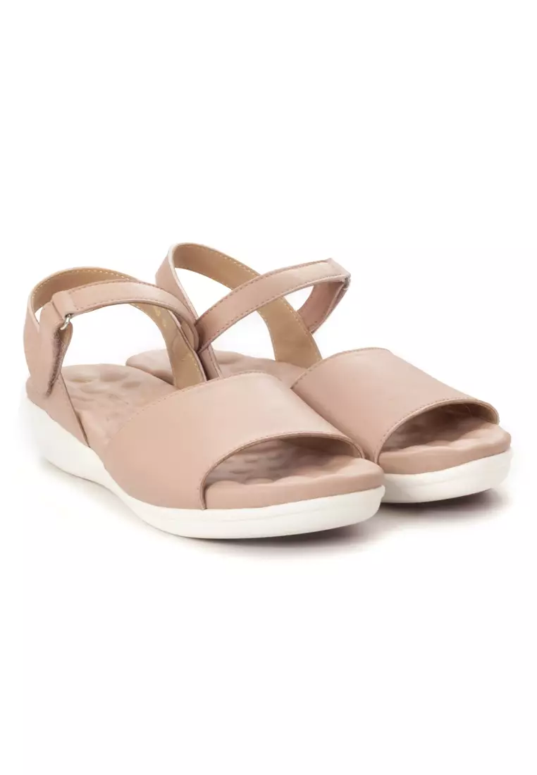 Shu Talk Amaztep Simple Metallic Causal Comfy Sandals