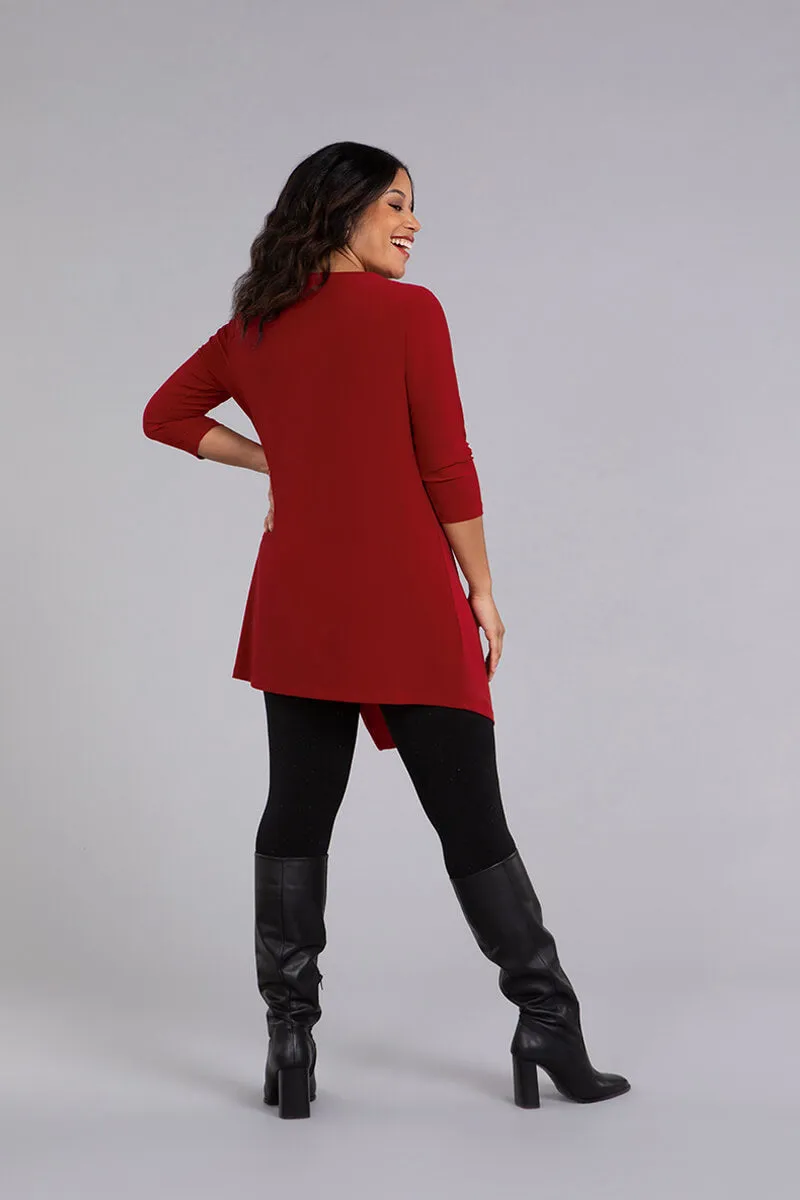 Side Twist Tunic | Red