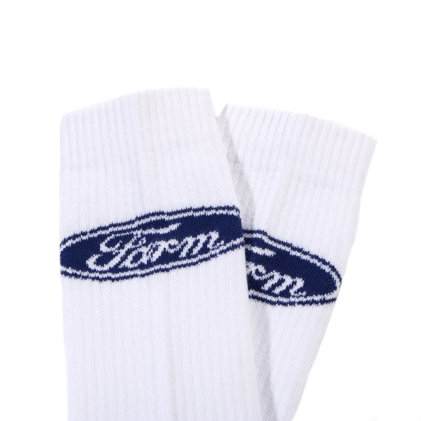 SKY HIGH FARM WORKWEAR QUIL LEMONS FARM SOCKS WHITE