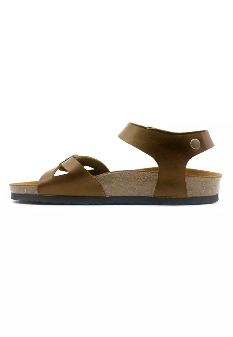 SoleSimple Naples - Camel Leather Sandals & Flip Flops