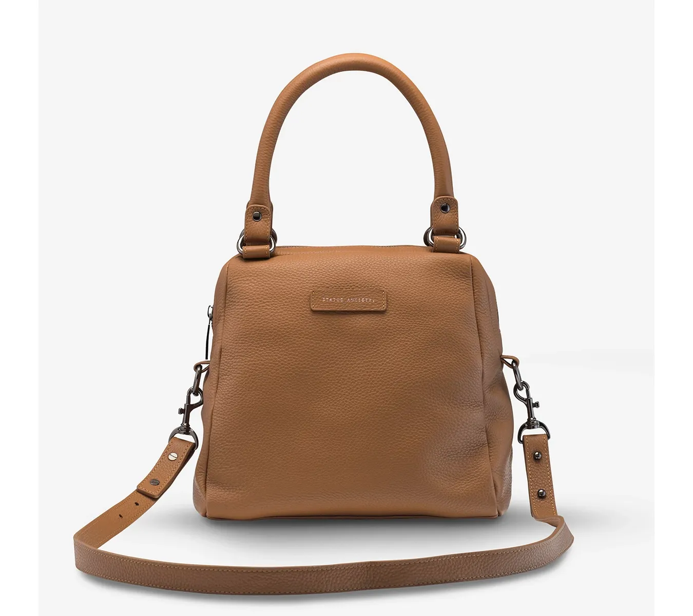 Status Anxiety WOMENS LAST MOUNTAINS LEATHER BAG TAN