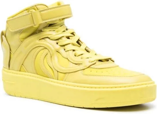 Stella McCartney logo patch faux leather sneakers Green