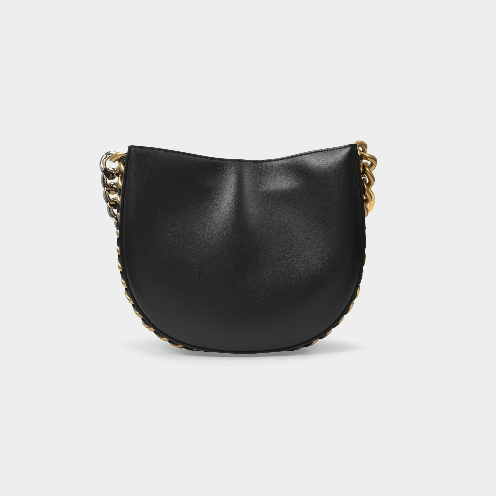 Stella McCartney  Medium Shoulder Bag Chain Alte in Black Synthetic Leather