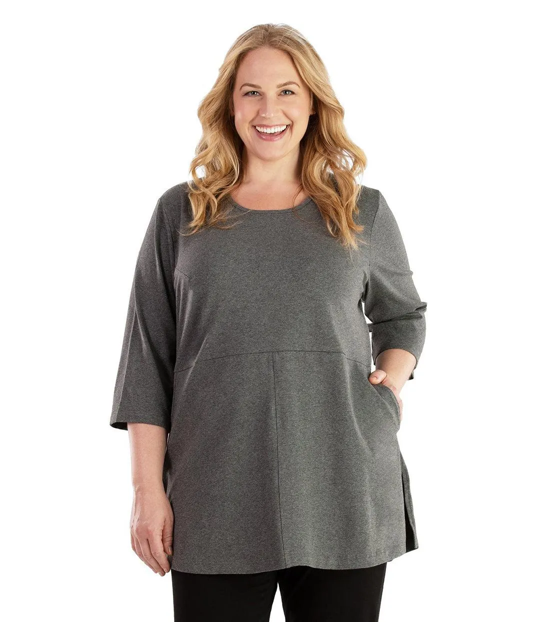 Stretch Naturals Empire Tunic with Pockets - FINAL SALE