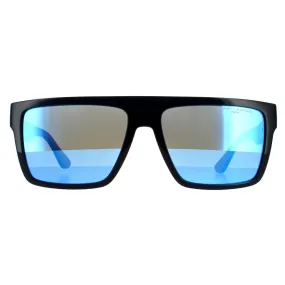 Sunglasses | Rectangle Matte Blue Blue Mirror Sunglasses | Tommy Hilfiger