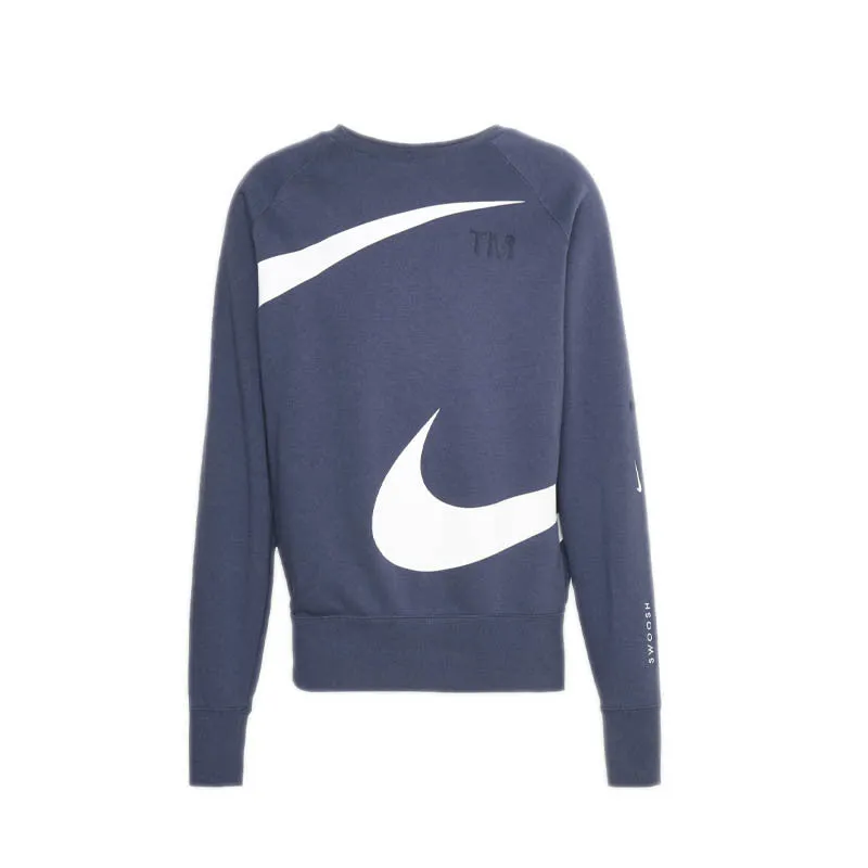 Sweat Nike Swoosh Fleece Crew - Bleu - Homme