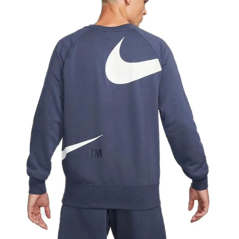 Sweat Nike Swoosh Fleece Crew - Bleu - Homme