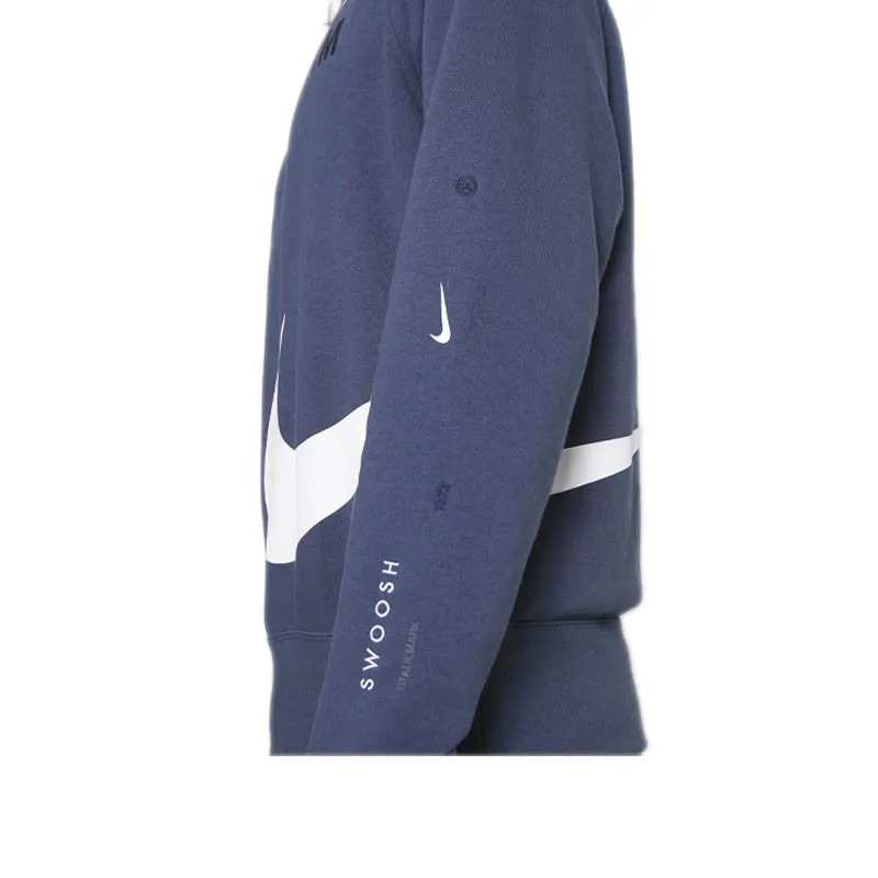 Sweat Nike Swoosh Fleece Crew - Bleu - Homme