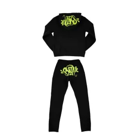 Syna World "Syna Logo" OG Tracksuit- Black/Green