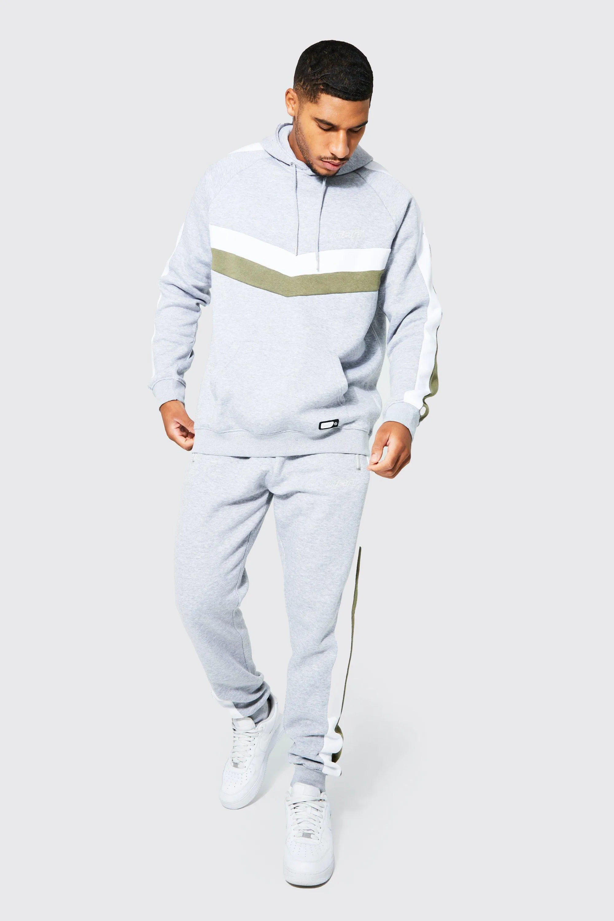 Tall Man Colour Block Hooded Tracksuit