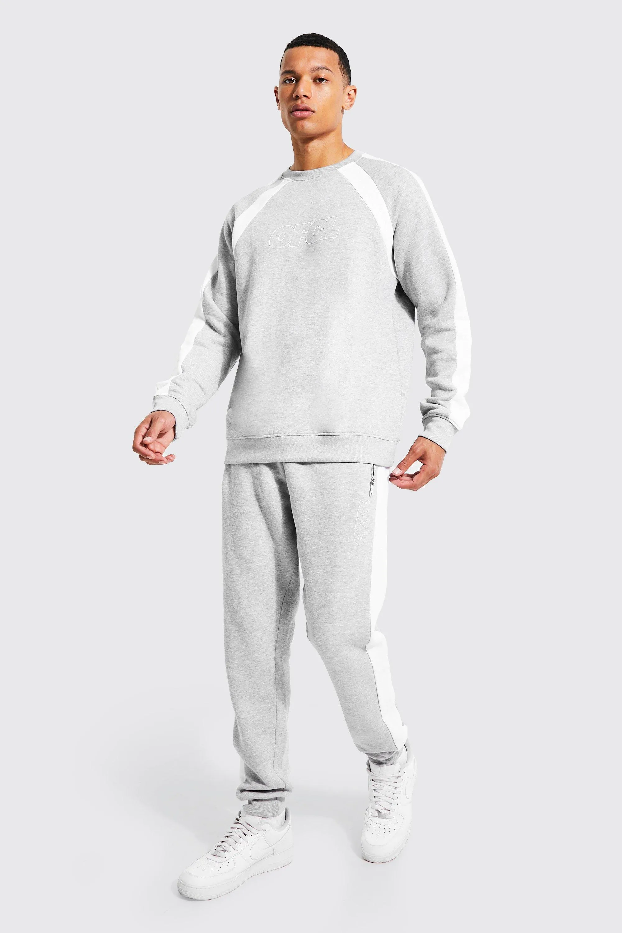 Tall Man Colour Block Sweat Tracksuit