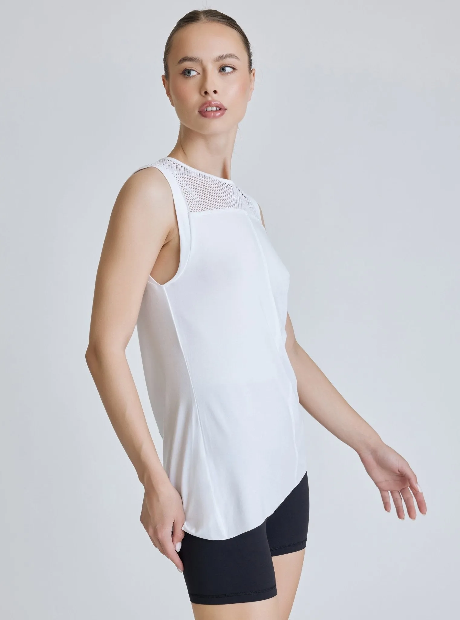 Tao Side Ruched Tunic - White