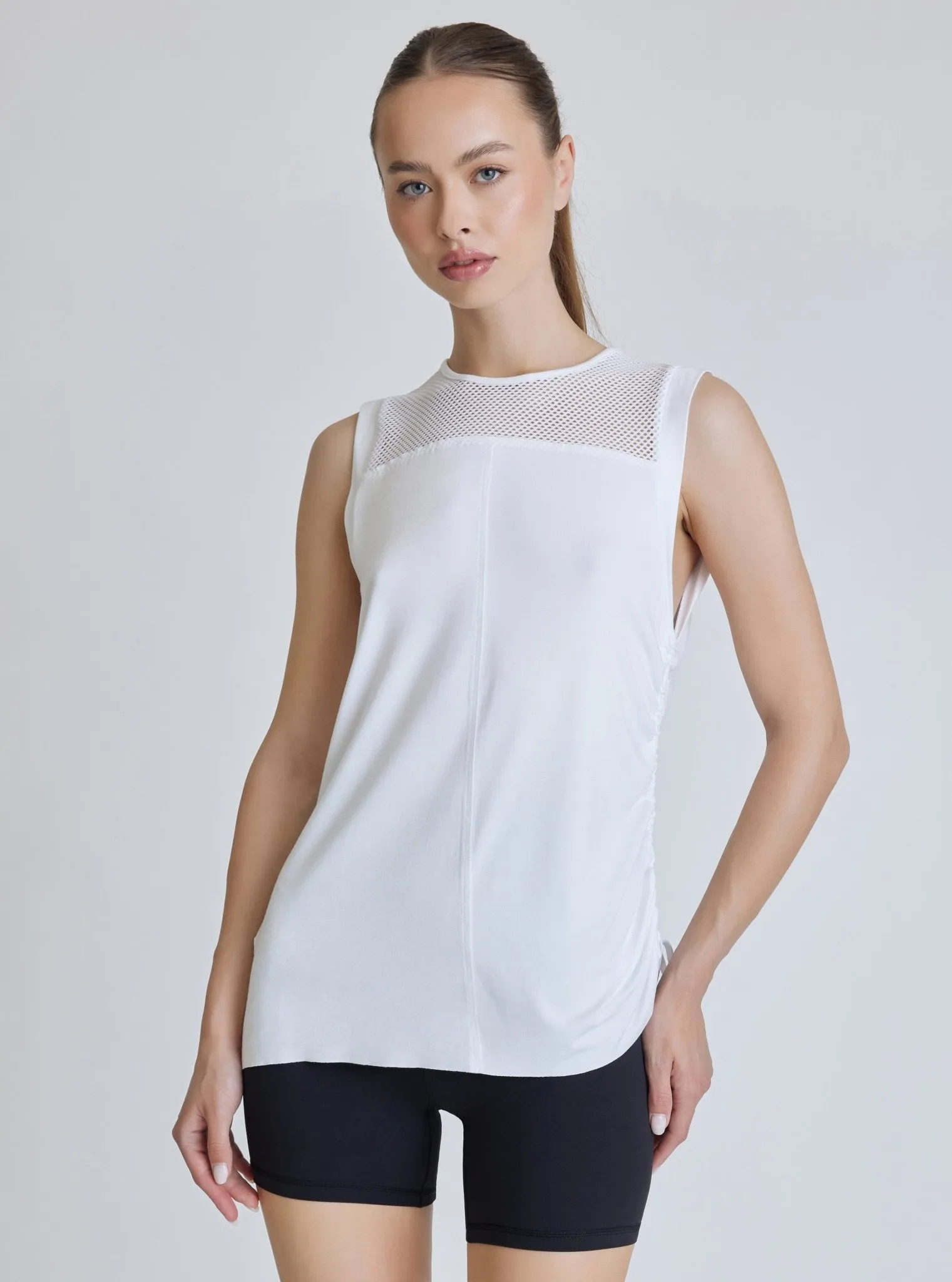 Tao Side Ruched Tunic - White