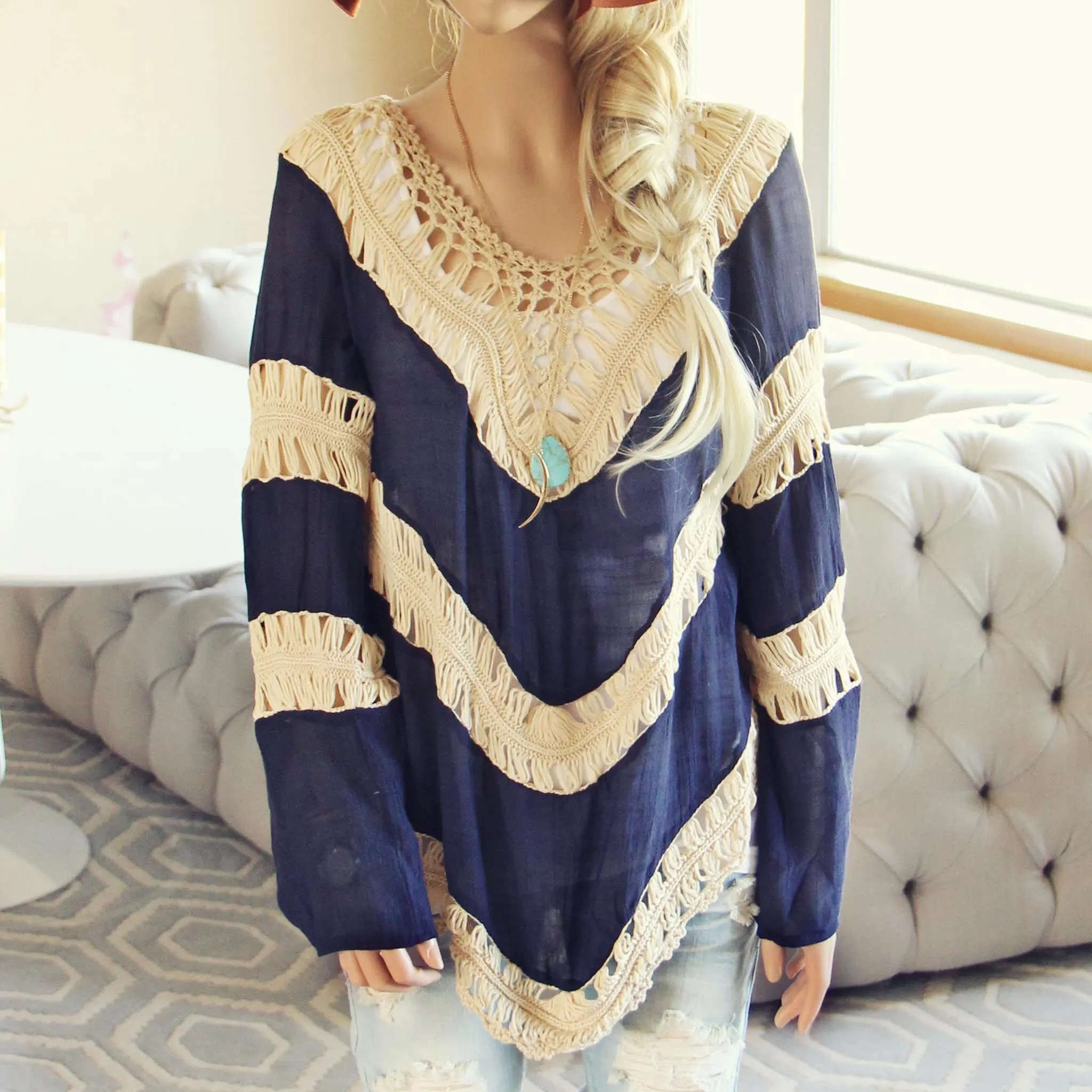 The Blake Tunic in Navy