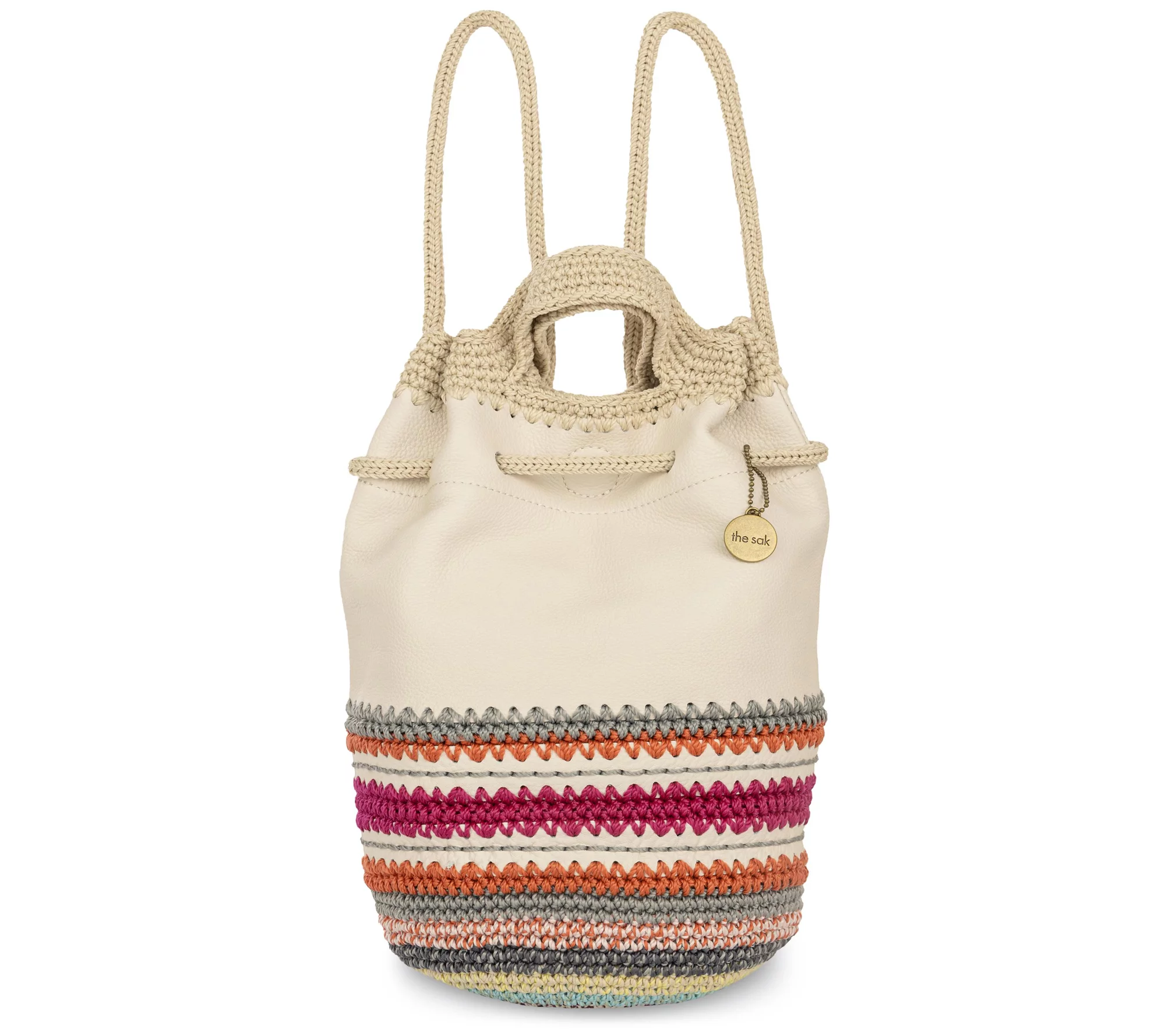 The Sak Dylan Small Leather & Crochet Backpack