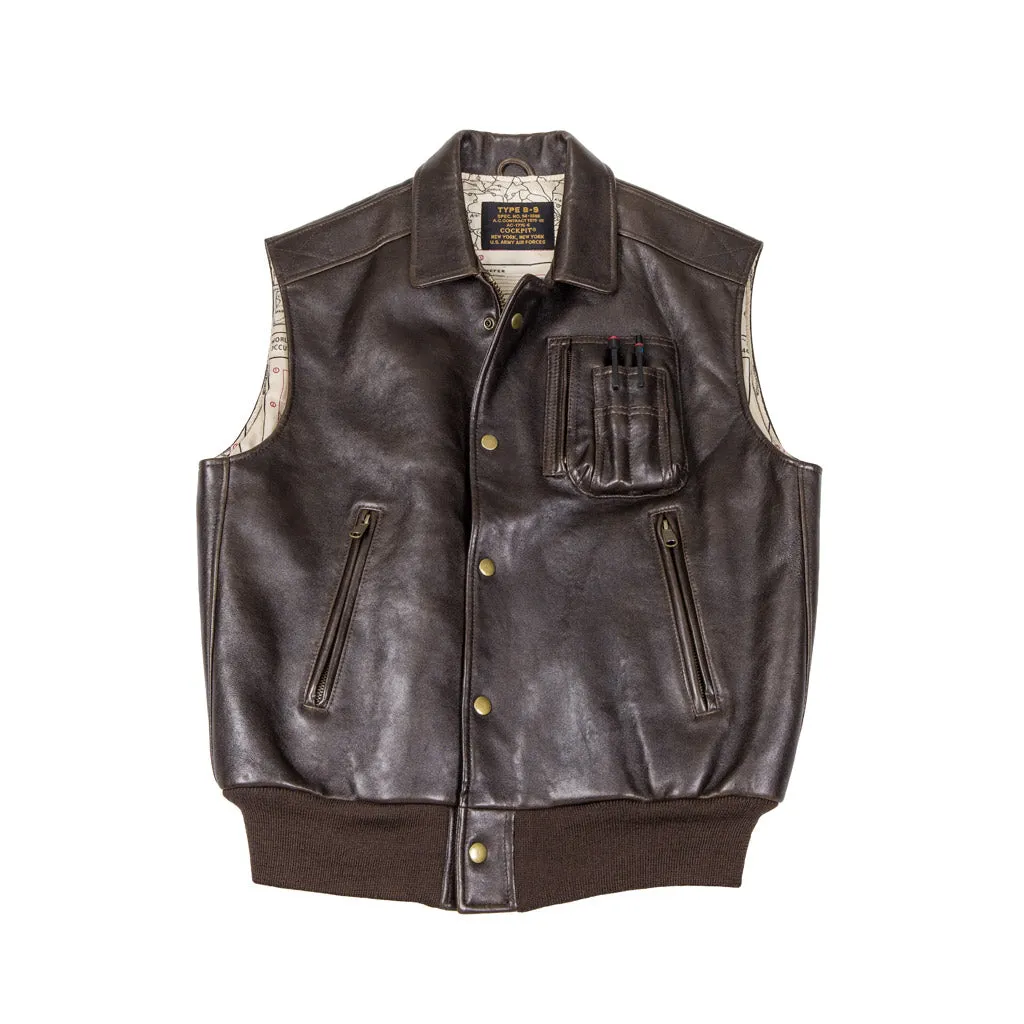 The Stearman Leather Vest | Men's Vintage Leather Vest