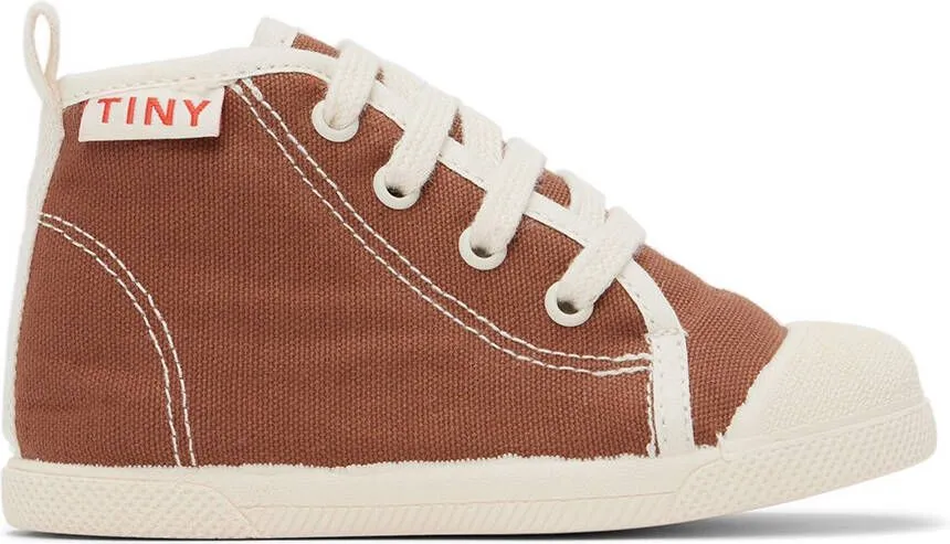 TINYCOTTONS Baby Brown Solid Sneakers