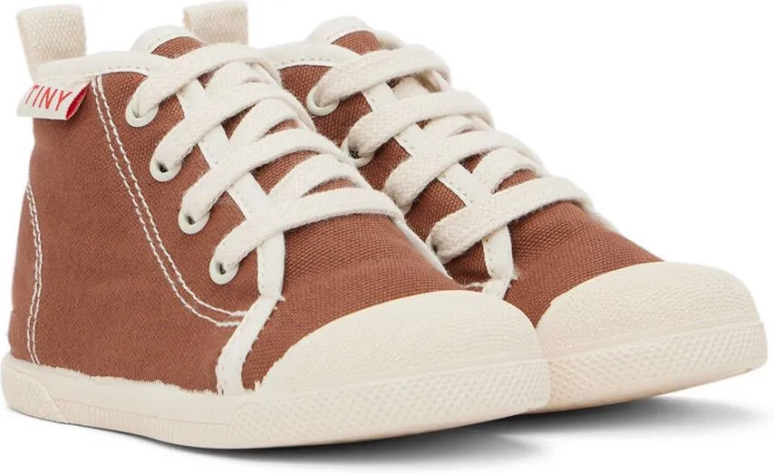 TINYCOTTONS Baby Brown Solid Sneakers