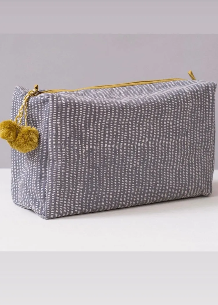 Toiletry Bag | Alice Stripes Storm