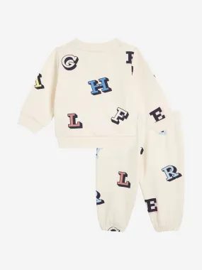 Tommy Hilfiger Baby Monotype Tracksuit in Ivory