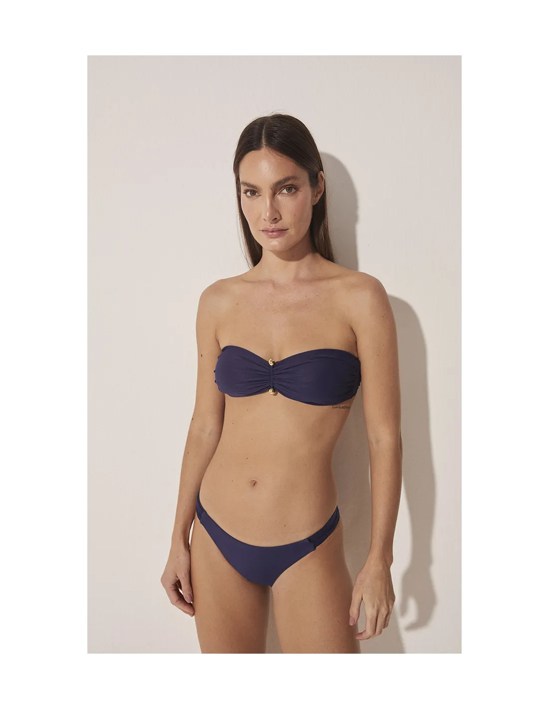 Top Bikini Media Veleiro Azul Marinho