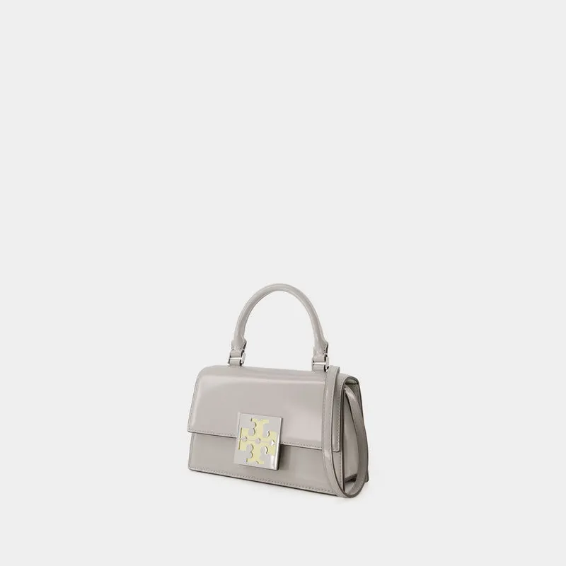 Trend Spazzolato Mini Bag - Tory Burch - Leather - Grey