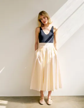 Tully Taffeta Skirt Cream