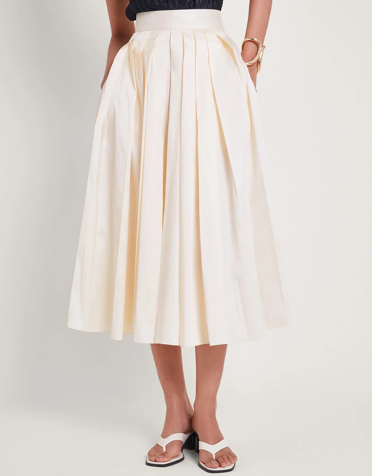 Tully Taffeta Skirt Cream