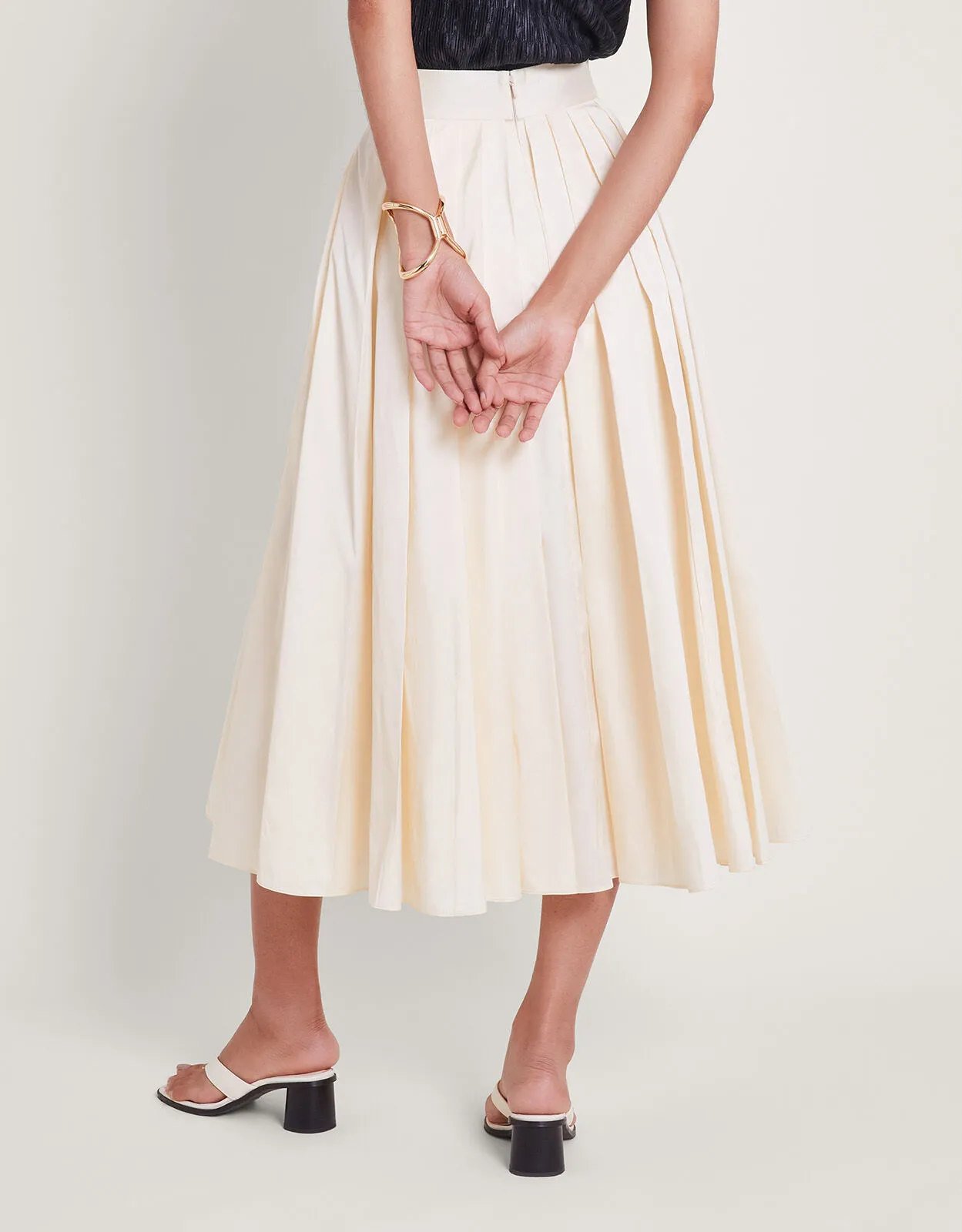 Tully Taffeta Skirt Cream