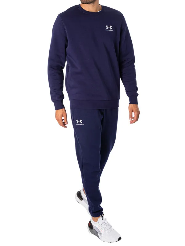 Under Armour Essential Fleece Sweatshirt - Navy