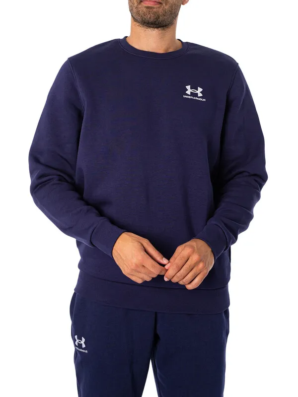 Under Armour Essential Fleece Sweatshirt - Navy