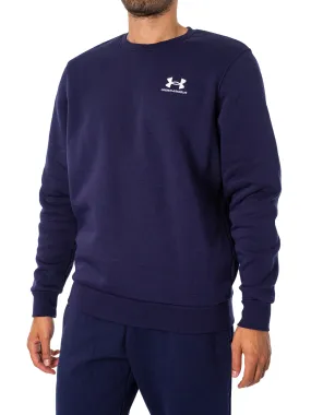 Under Armour Essential Fleece Sweatshirt - Navy