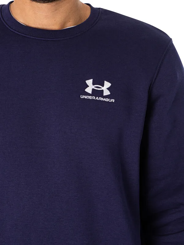 Under Armour Essential Fleece Sweatshirt - Navy