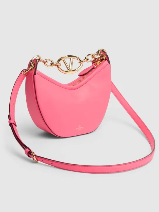 Valentino Garavani   Mini Vlogo Moon leather top handle bag 