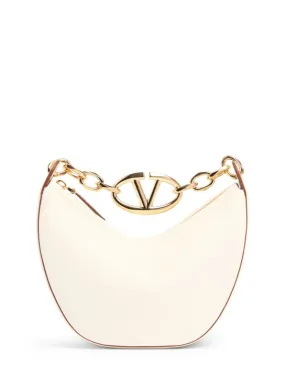 Valentino Garavani   Mini Vlogo Moon leather top handle bag 