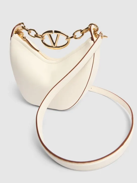 Valentino Garavani   Mini Vlogo Moon leather top handle bag 