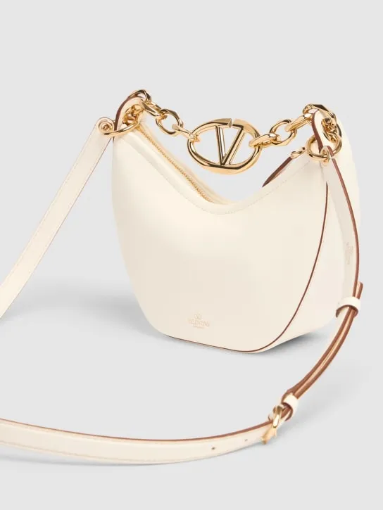 Valentino Garavani   Mini Vlogo Moon leather top handle bag 