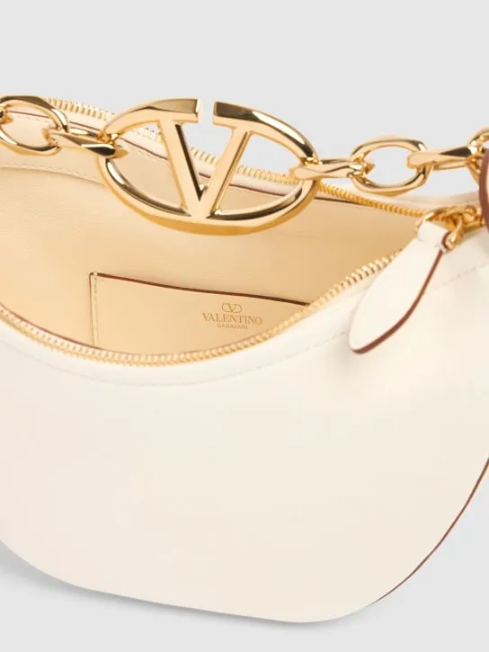 Valentino Garavani   Mini Vlogo Moon leather top handle bag 